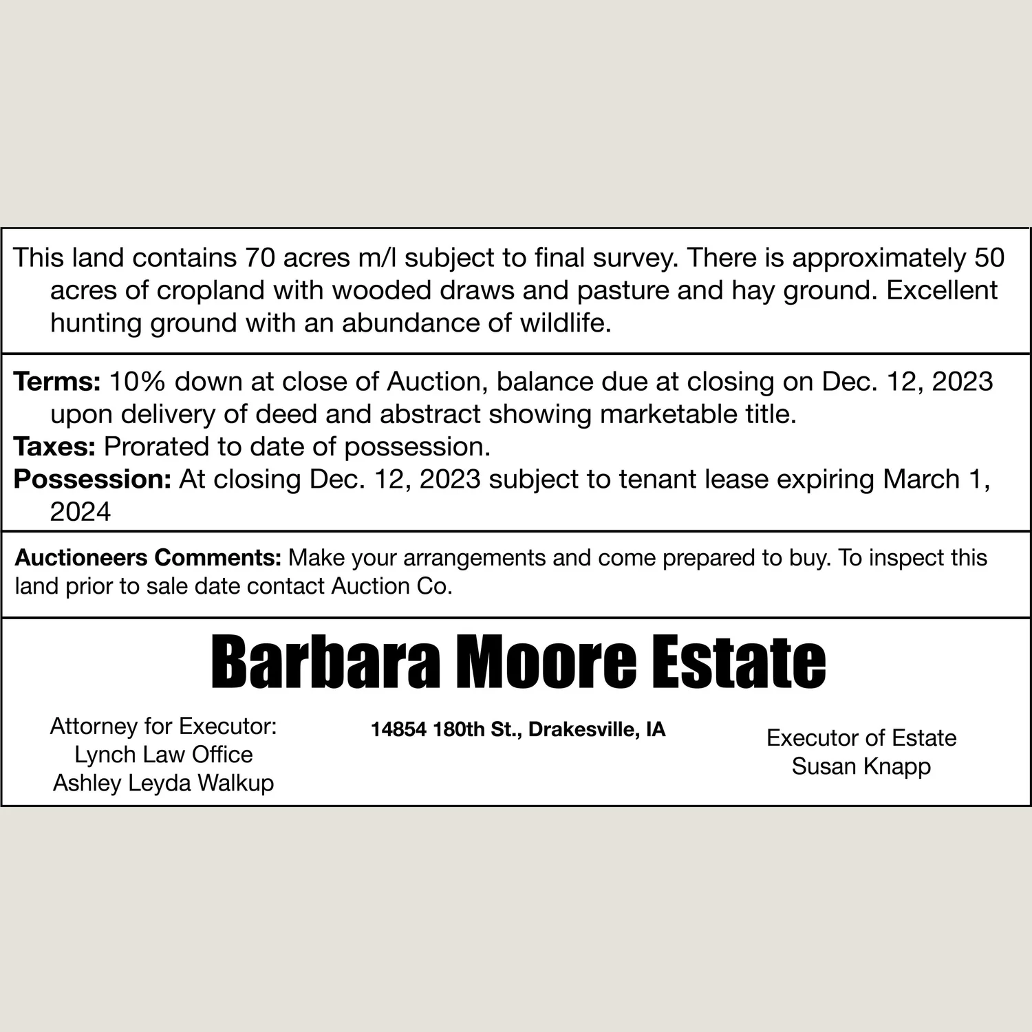 Horn Yoder Auction Service