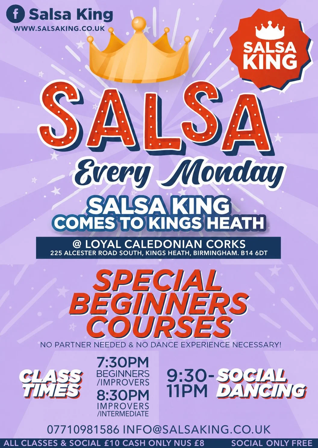Our weekly Mondays, classes & club night