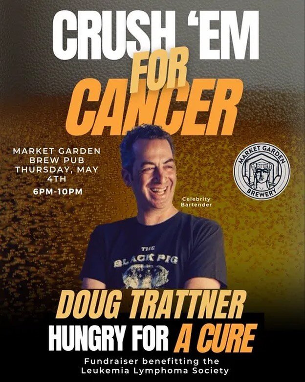 Don't forget to join us this Thursday at 6 PM as we get together to raise money for @llsusa and their fight against cancer! We will be getting help from some of the great people of Cleveland and we hope you will be one of them! 

#MarketGardenBrewPub