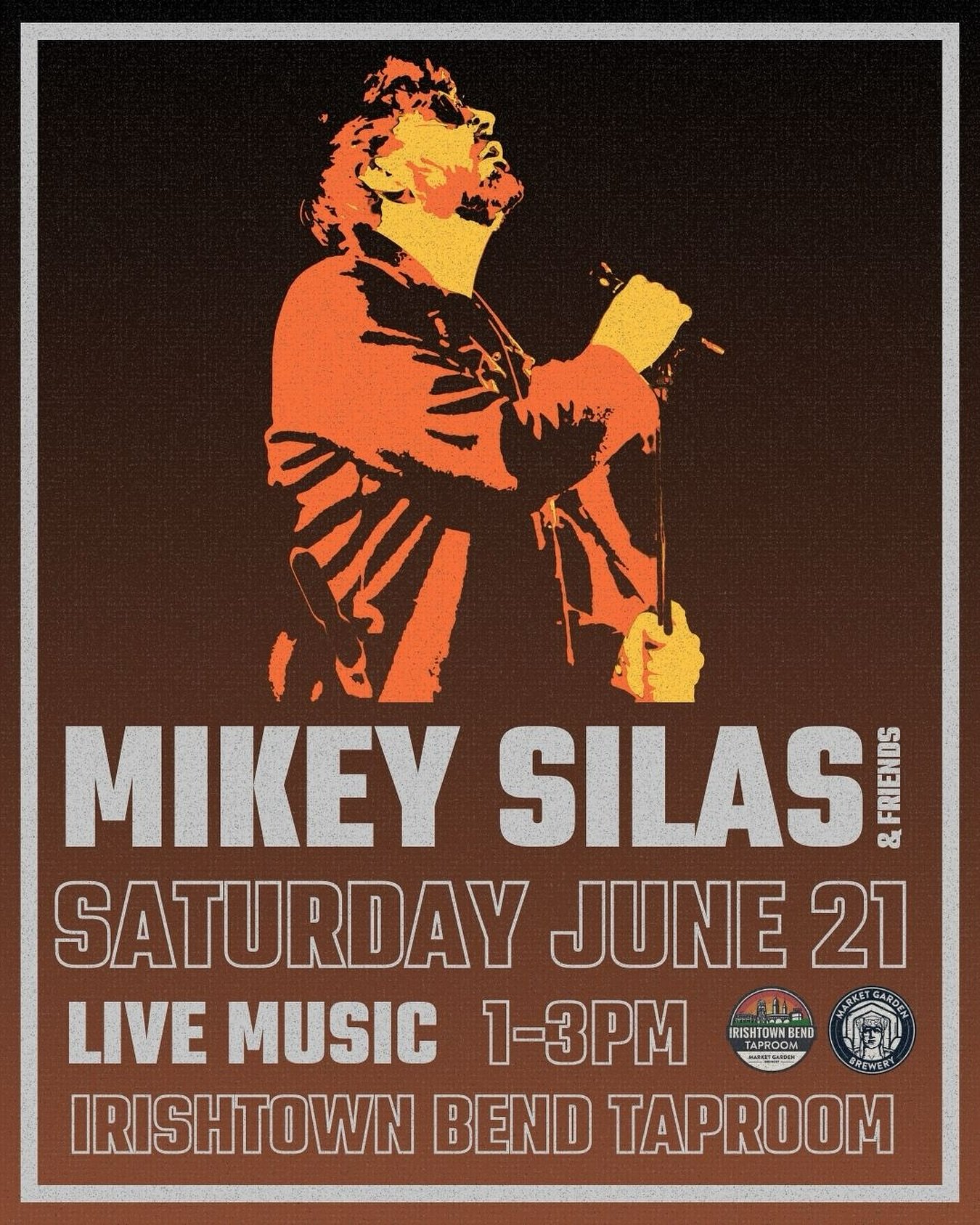 @mikey.silas &amp; friends Saturday June 21 1-3pm. 💫

Join us tomorrow for a great afternoon of live music, craft beer, &amp; great company. 🍻

#cleveland #mikeysilas #livemusic #ohiocity #craftbeer #marketgardenbrewery #brewery