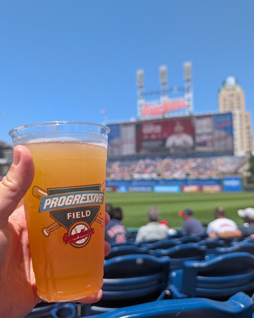 A cold beer at the ballpark. Winning!⚾️