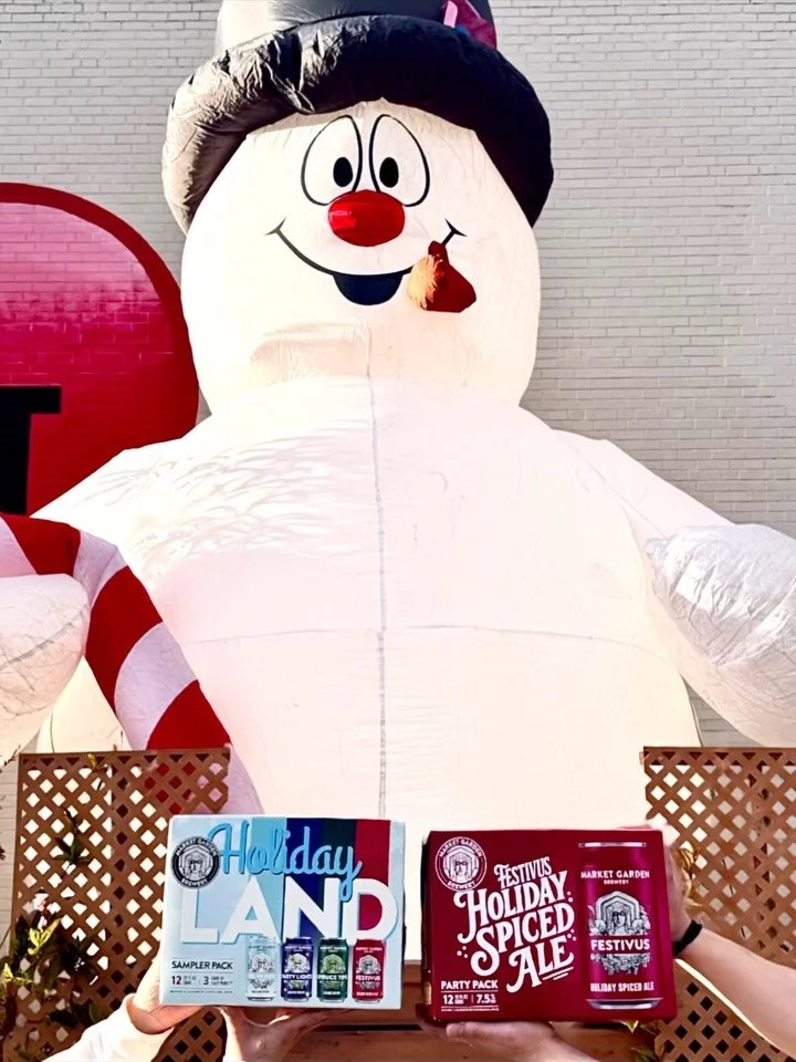Frosty is as EXCITED as we are about our Holiday packs ☃️ 

Available now! In local retailers and at @irishtownbendtaproom @marketgardenbrewpub