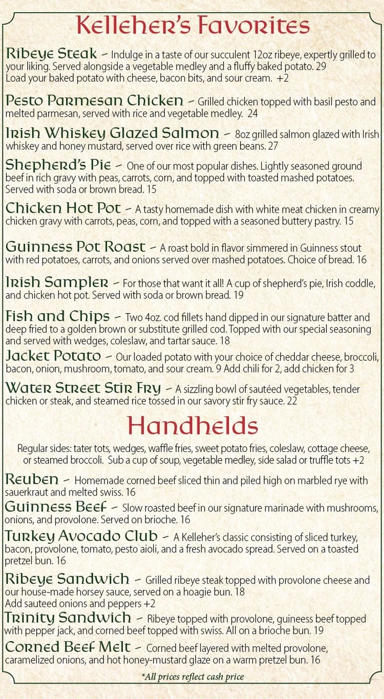 Food — Kelleher's
