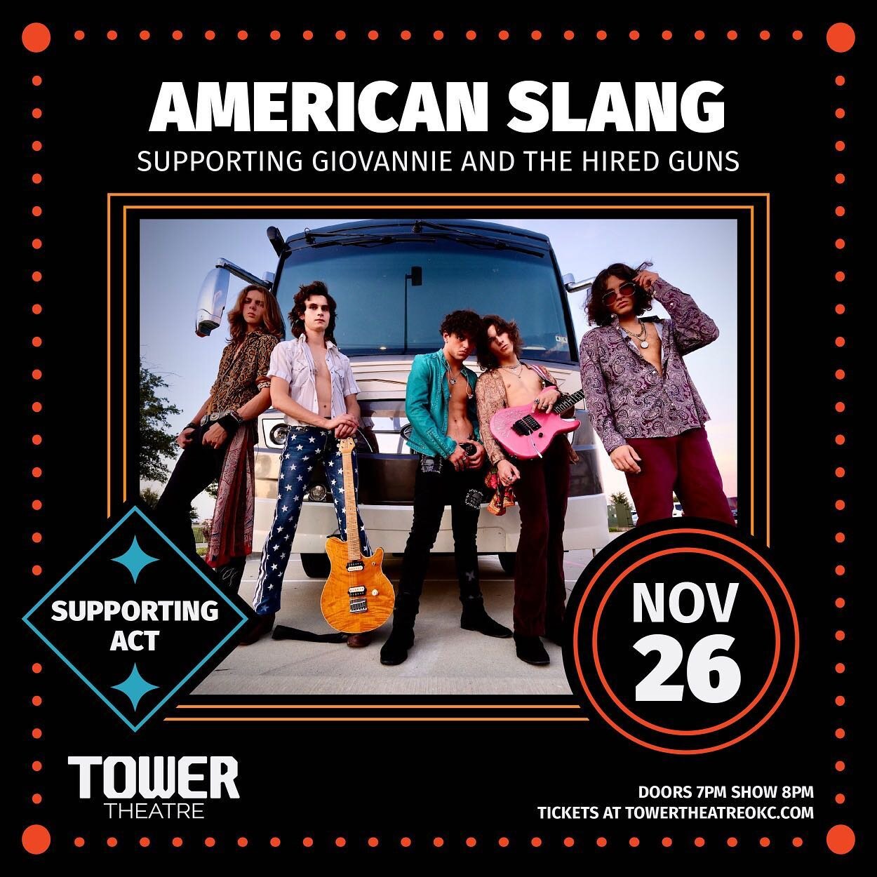 ⚡️NOVEMBER 26TH⚡️

WE&rsquo;RE HOME!!!

Back in our city, live at @towertheatreokc playing some real rock n roll with @giovannieandthehiredguns 🔥

No chance you want to miss this, tickets on sale now!! (Link in bio)

See you soon 🤘🏼