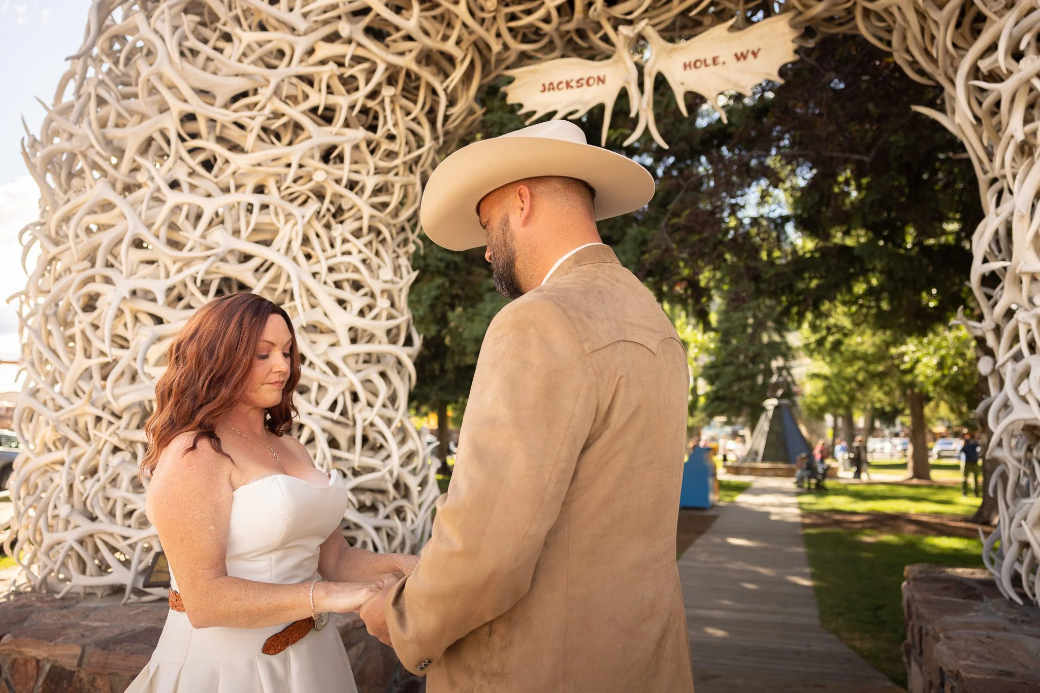 Jackson Wyoming Town Square Wedding