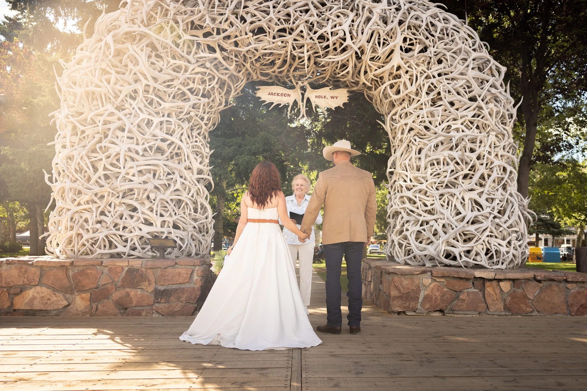 Jackson Wyoming Town Square Wedding