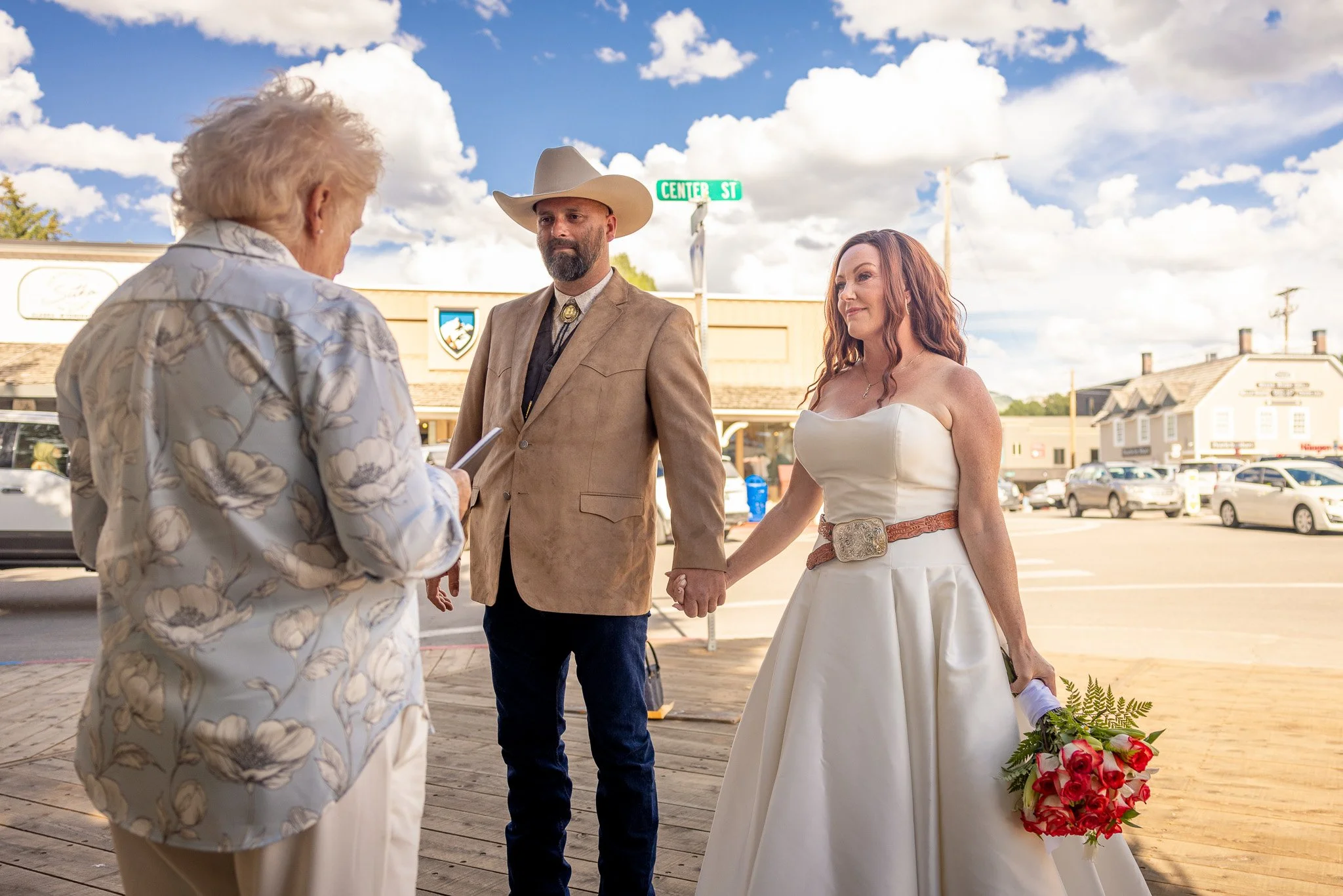 Jackson Wyoming Town Square Wedding