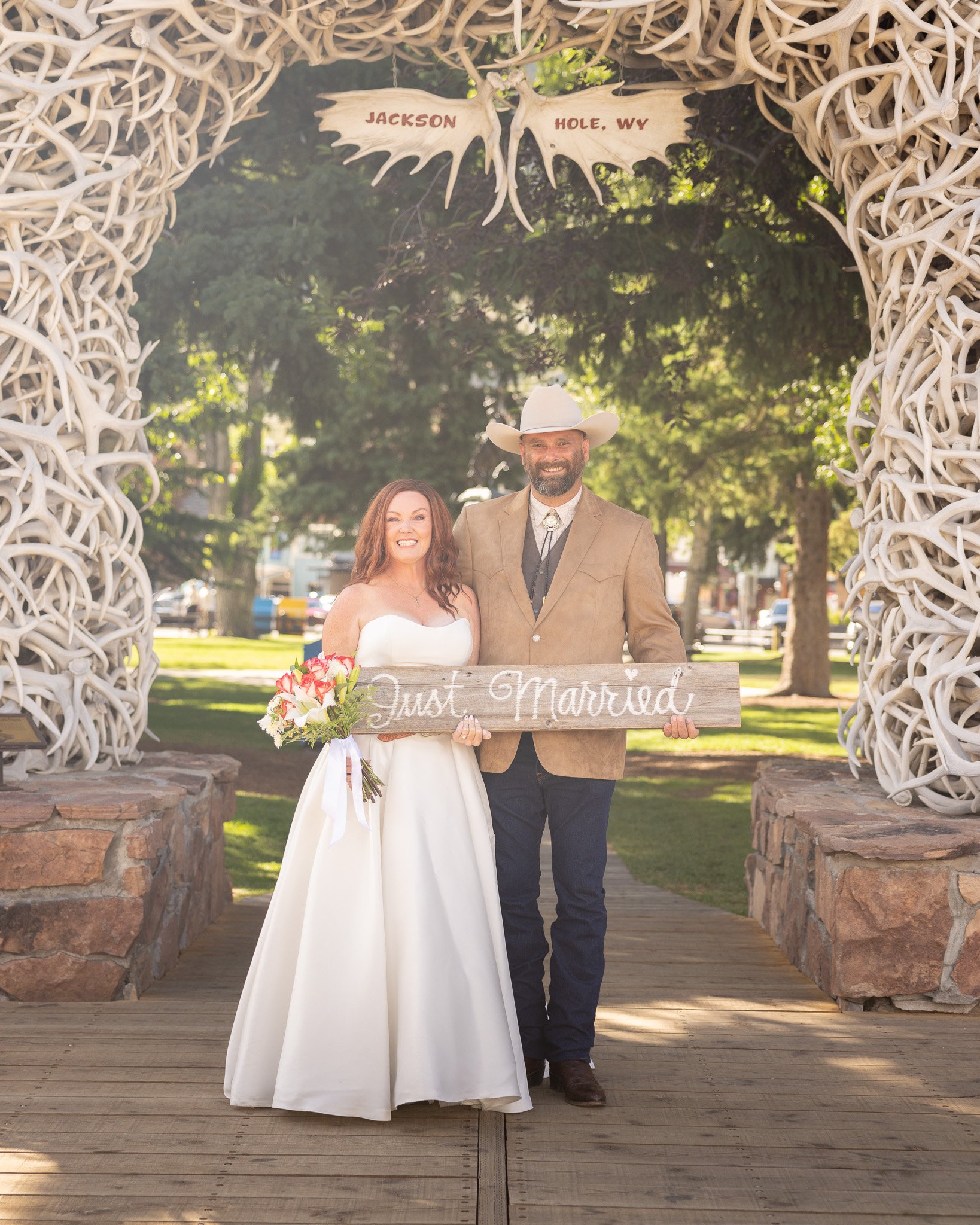 Jackson Wyoming Town Square Wedding
