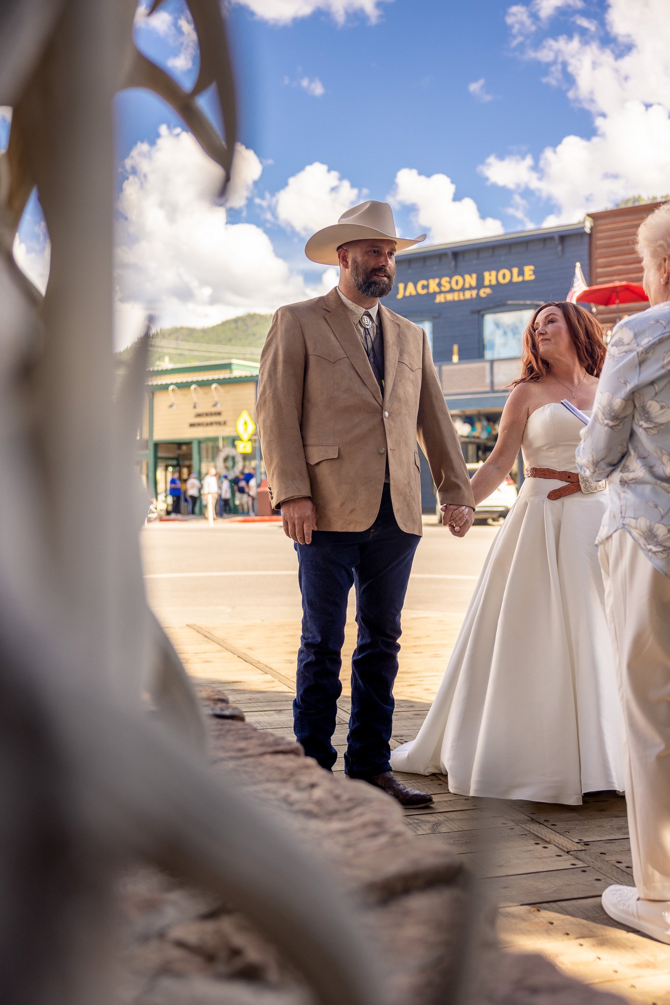 Jackson Wyoming Town Square Wedding
