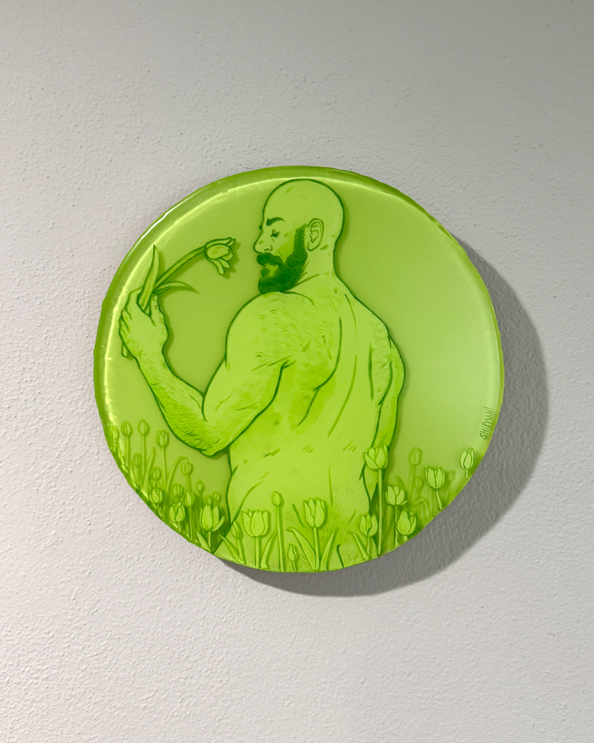 Resin Piece 55 - “Bloom in Green”