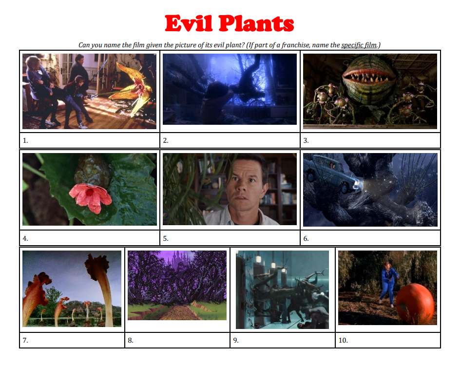 Evil Plants — QUIRK EVENTS