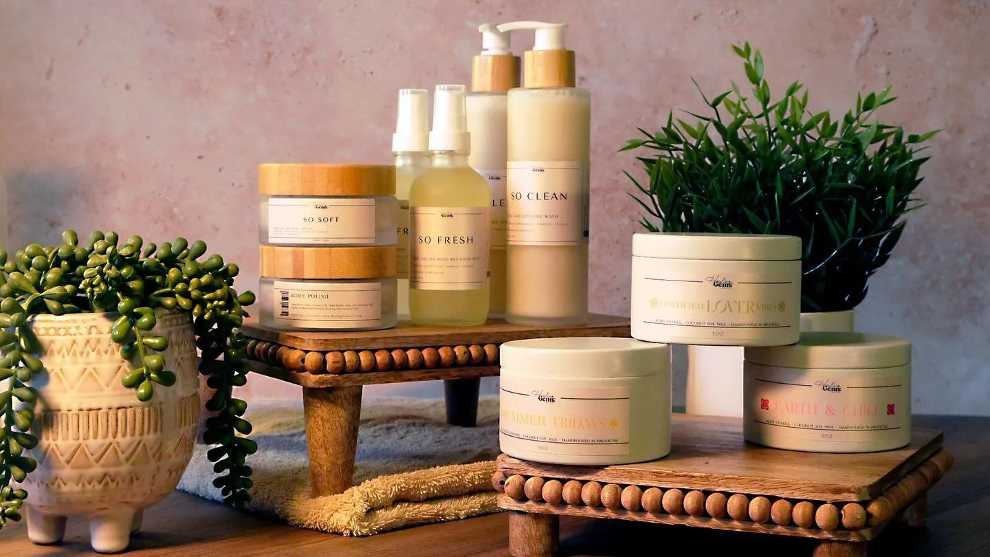 Introducing Healing Gems, a holistic body + wellness care brand dedicated to your inner and outer healing 🫂

We're launching this Friday! WHO'S READY? 💎