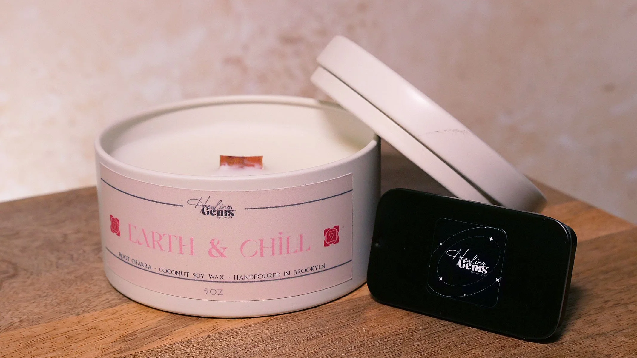 Earth & Chill - Reiki Infused Root Chakra Candle