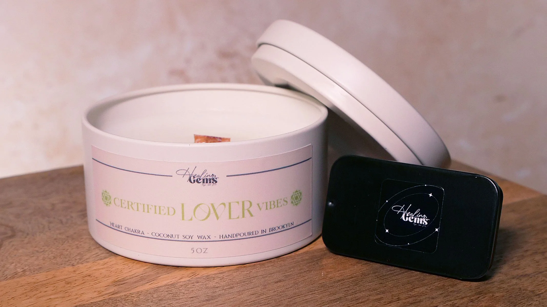 Certified Lover Vibes - Reiki Infused Heart Chakra Candle