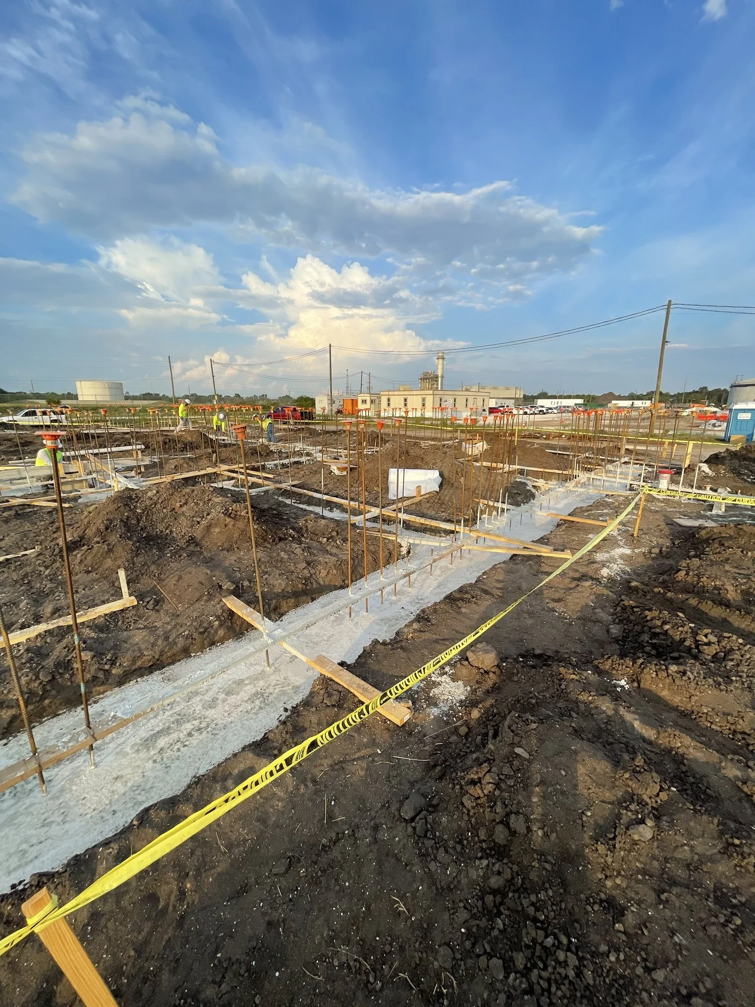 Progress continues on O&M building foundation footers