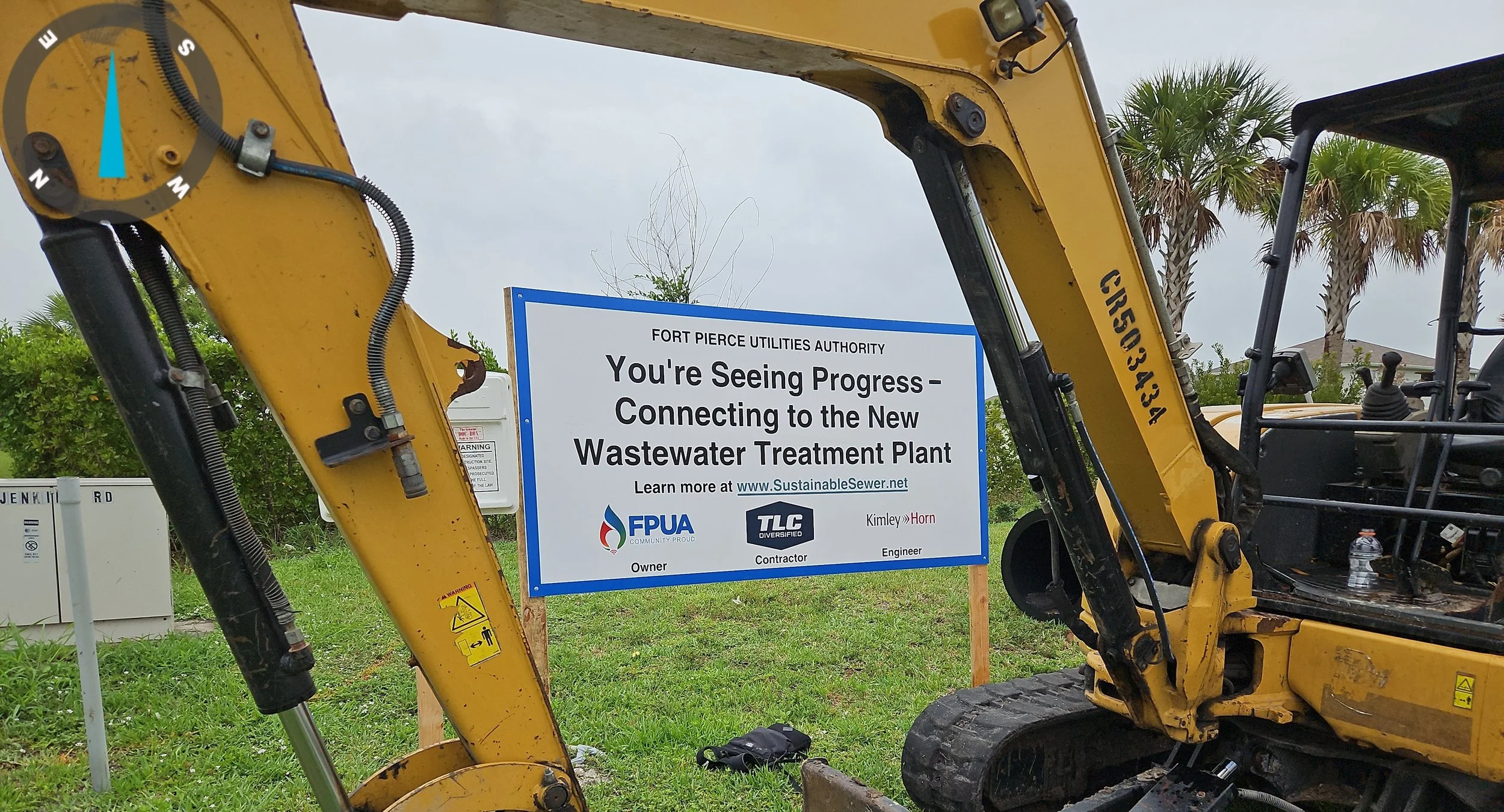 Disinfection facility beginning to take shape
