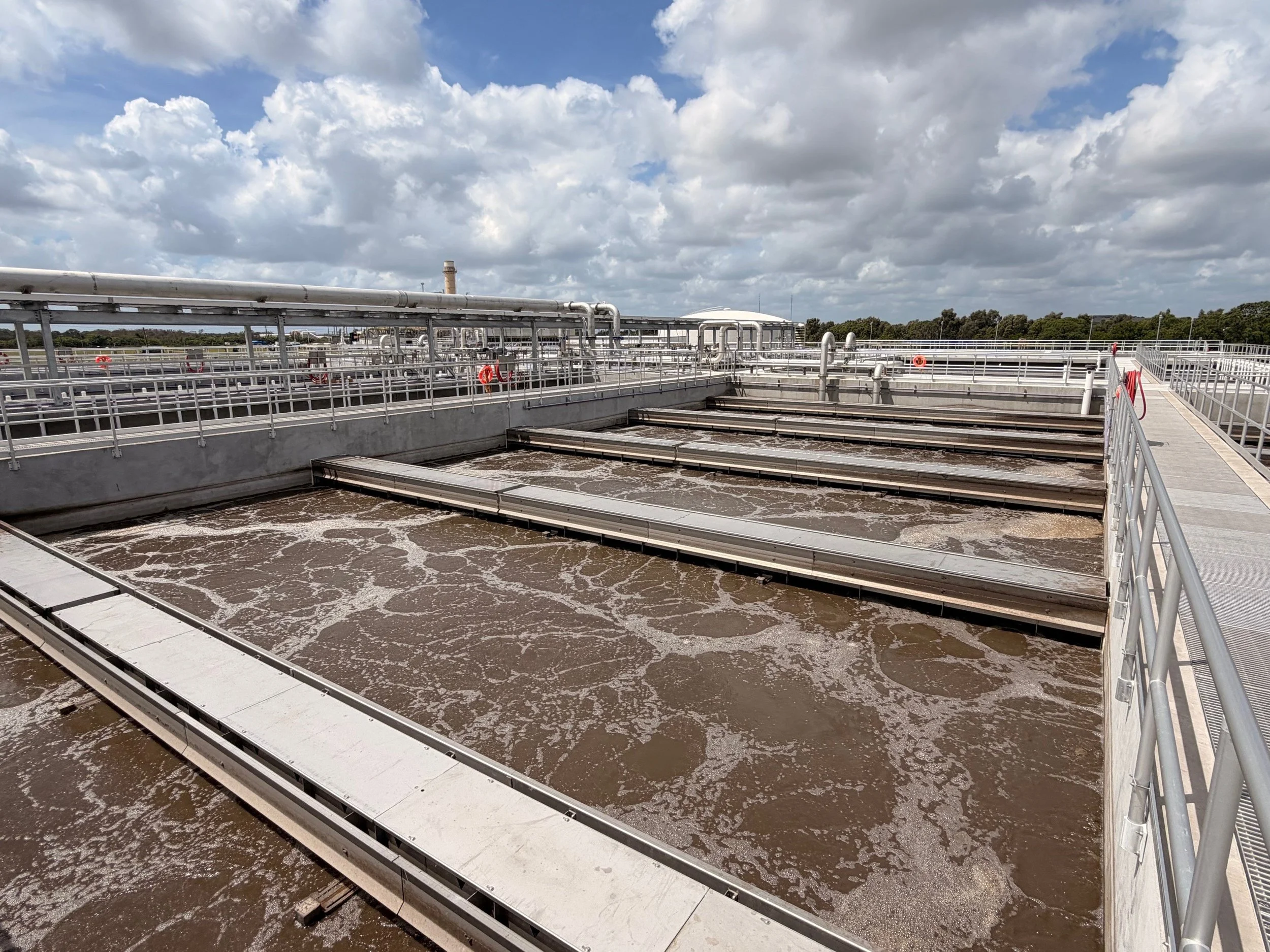 Water reclamation facility entering its final stages