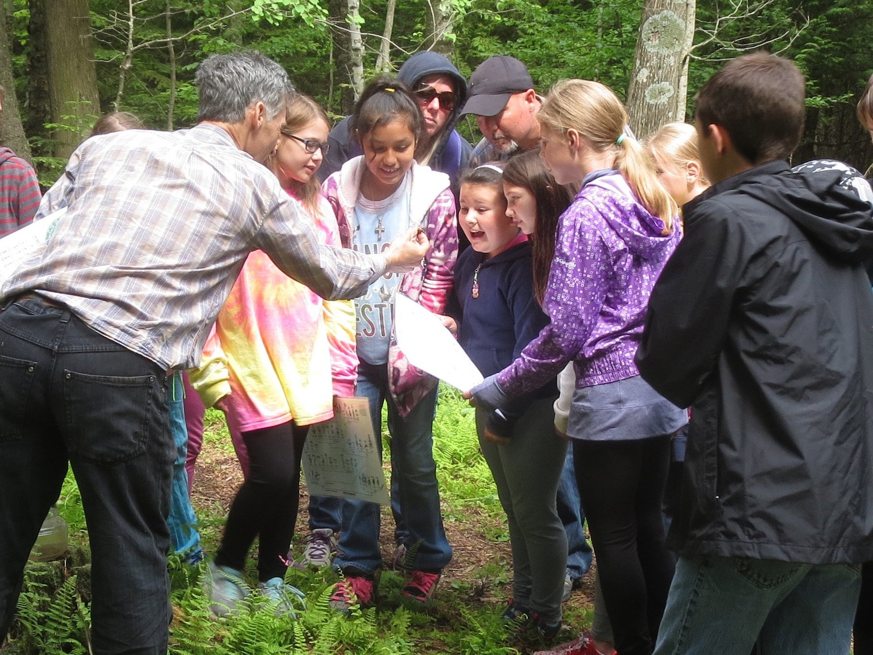 Wetland discovery with 4th-graders