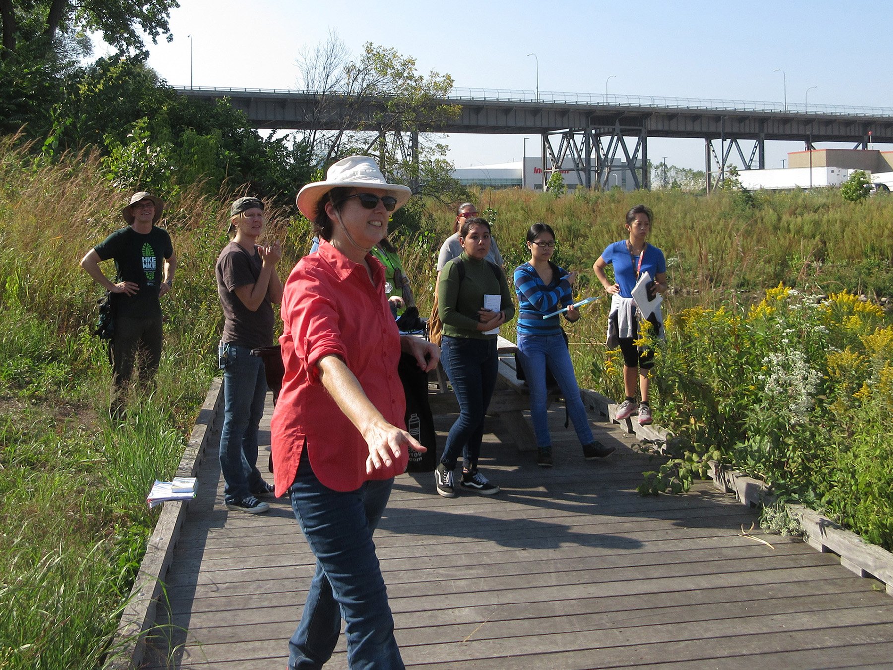 Teaching with Chris Young in the Menomonee Valley