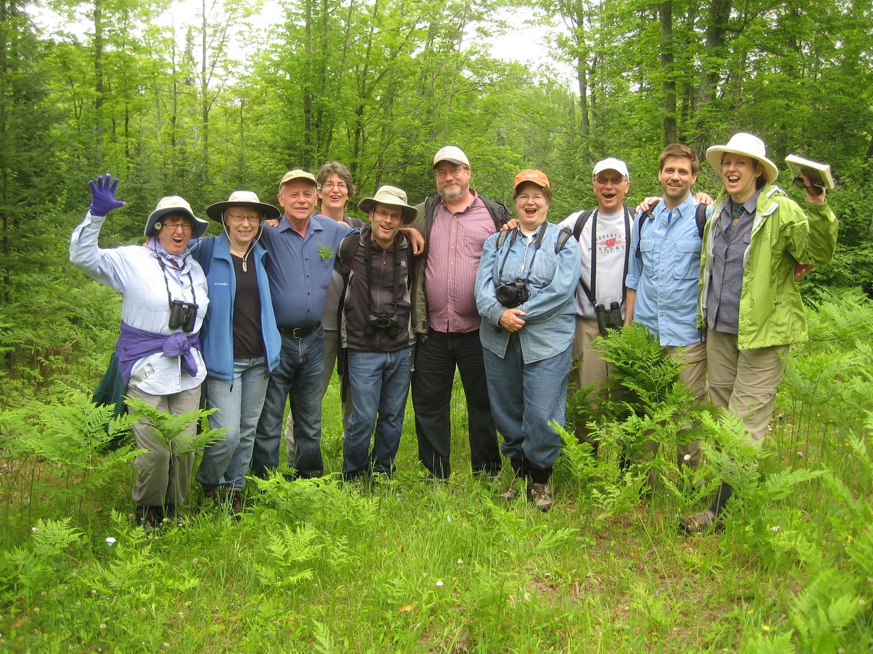Field class in northern Wisconsin (photo courtesy Betsy A)