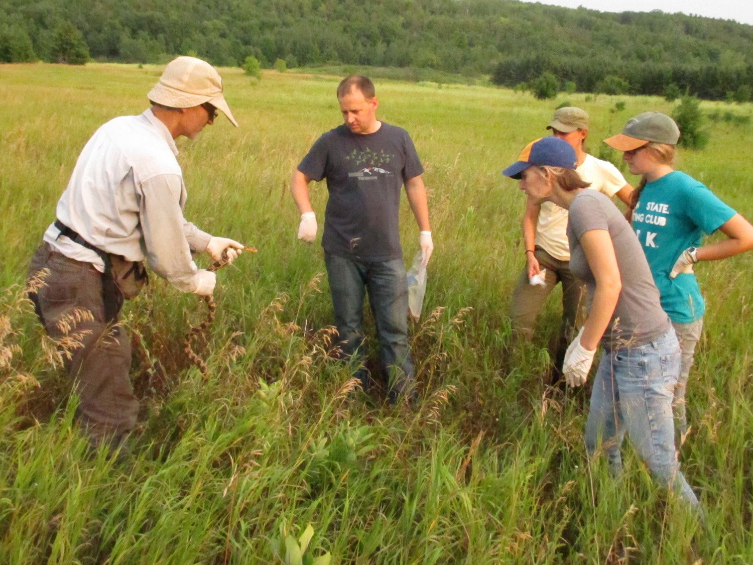 Urban Ecology Center science staff, small mammal survey