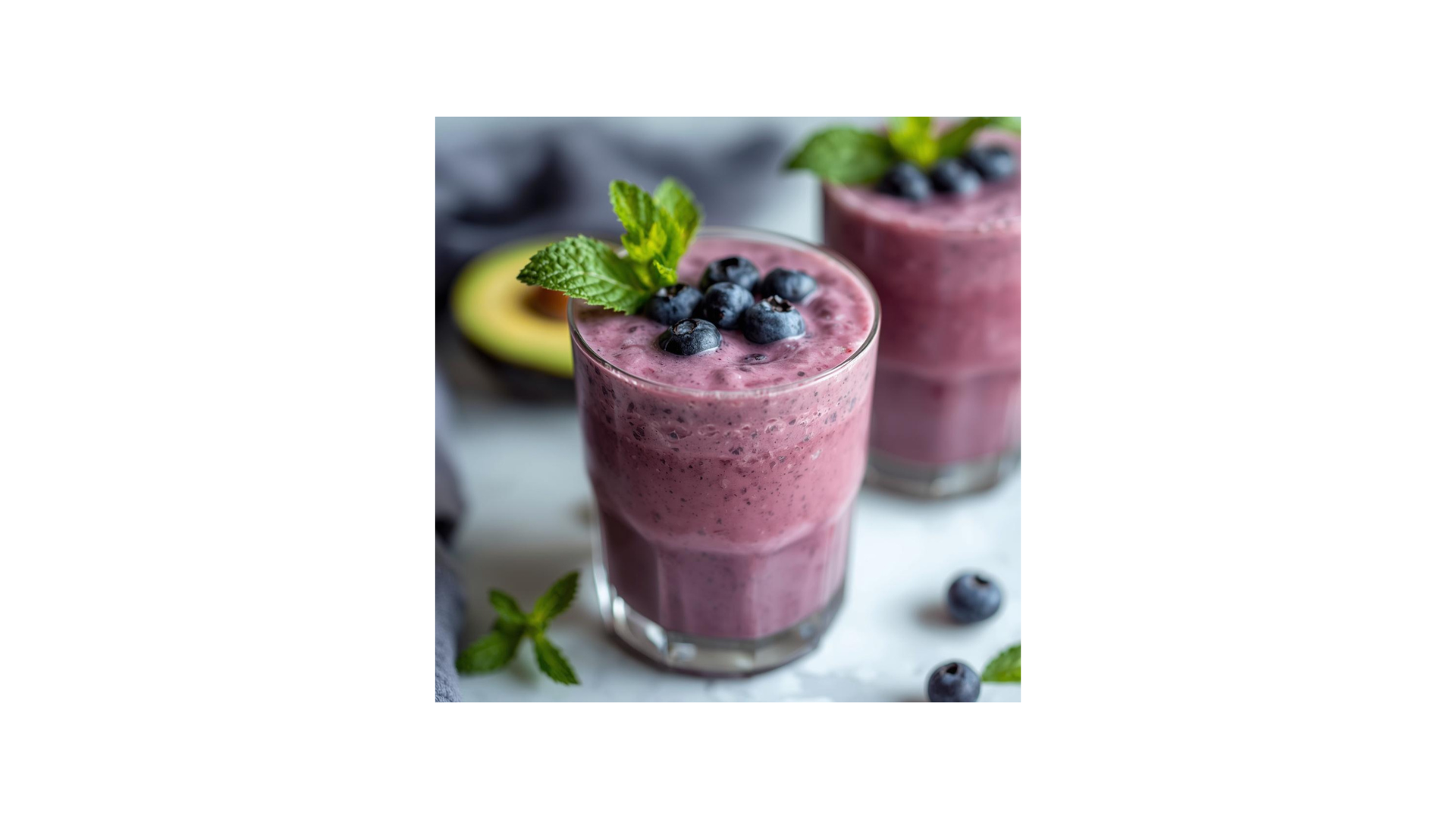 Avocado Blueberry Mango Smoothie