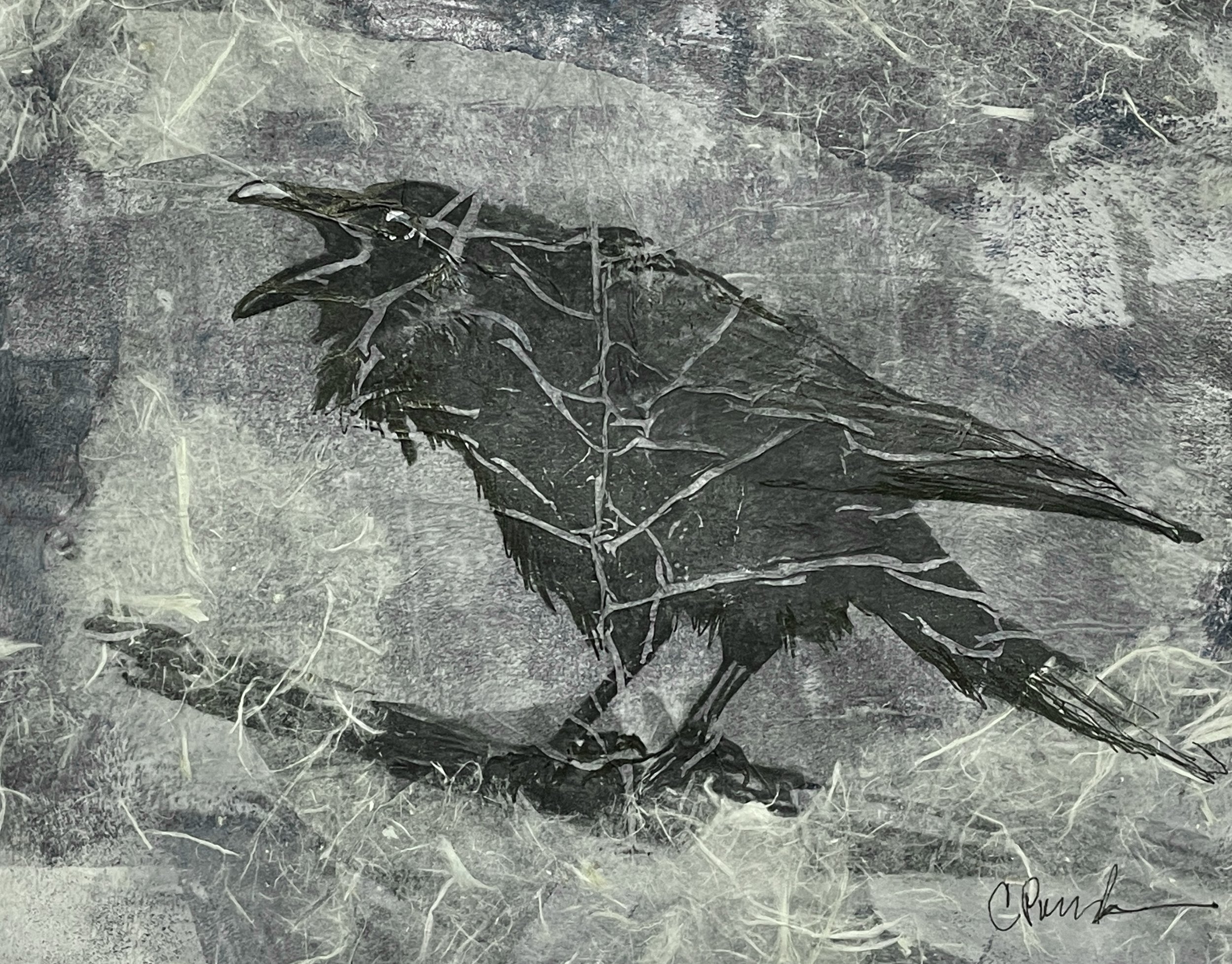 "Neighborhood Watch", Monotype, Private Collection
