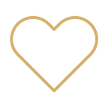 Outline of a gold heart.