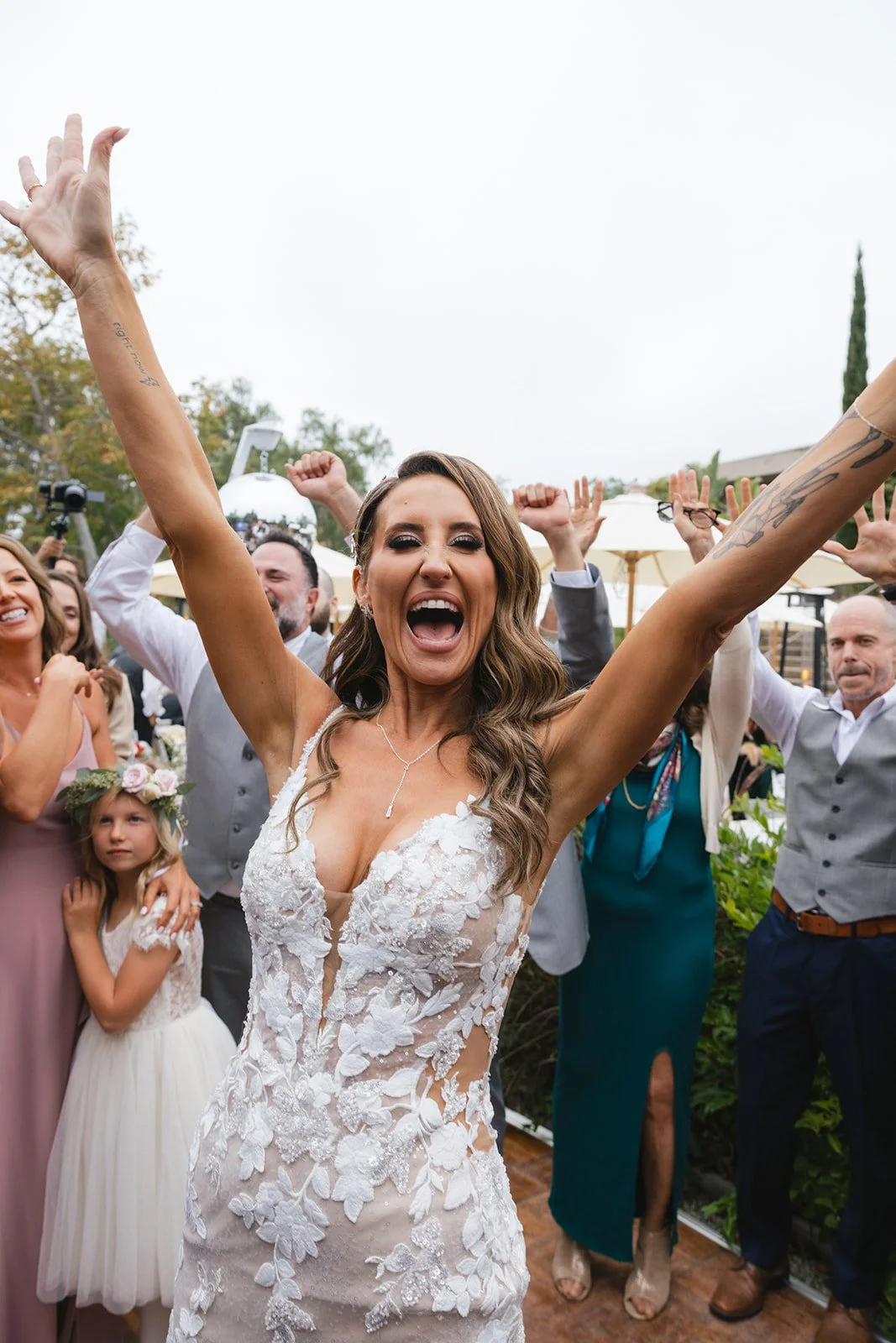 Happy Bride Kimberly dancing at Groove Approved Wedding in Malibu.jpg