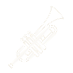 Line drawing of a trumpet