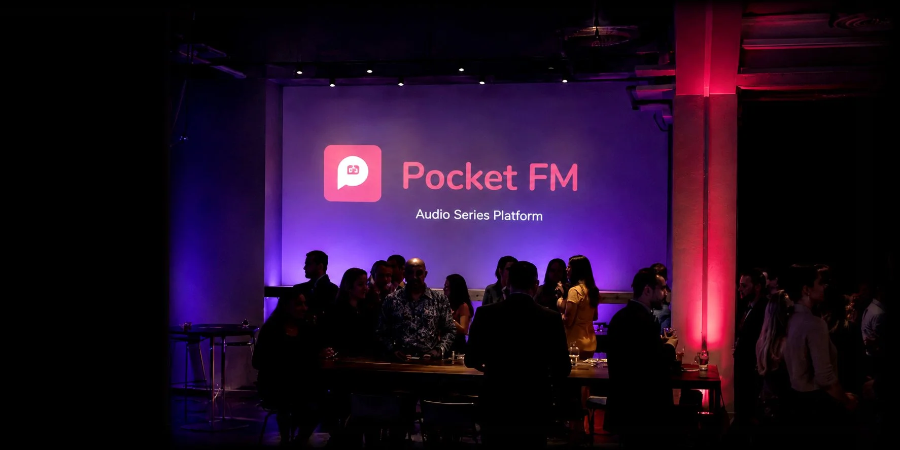 Groove Approved providing DJ, sound, and event production for Pocket FM corporate event in Los Angeles.