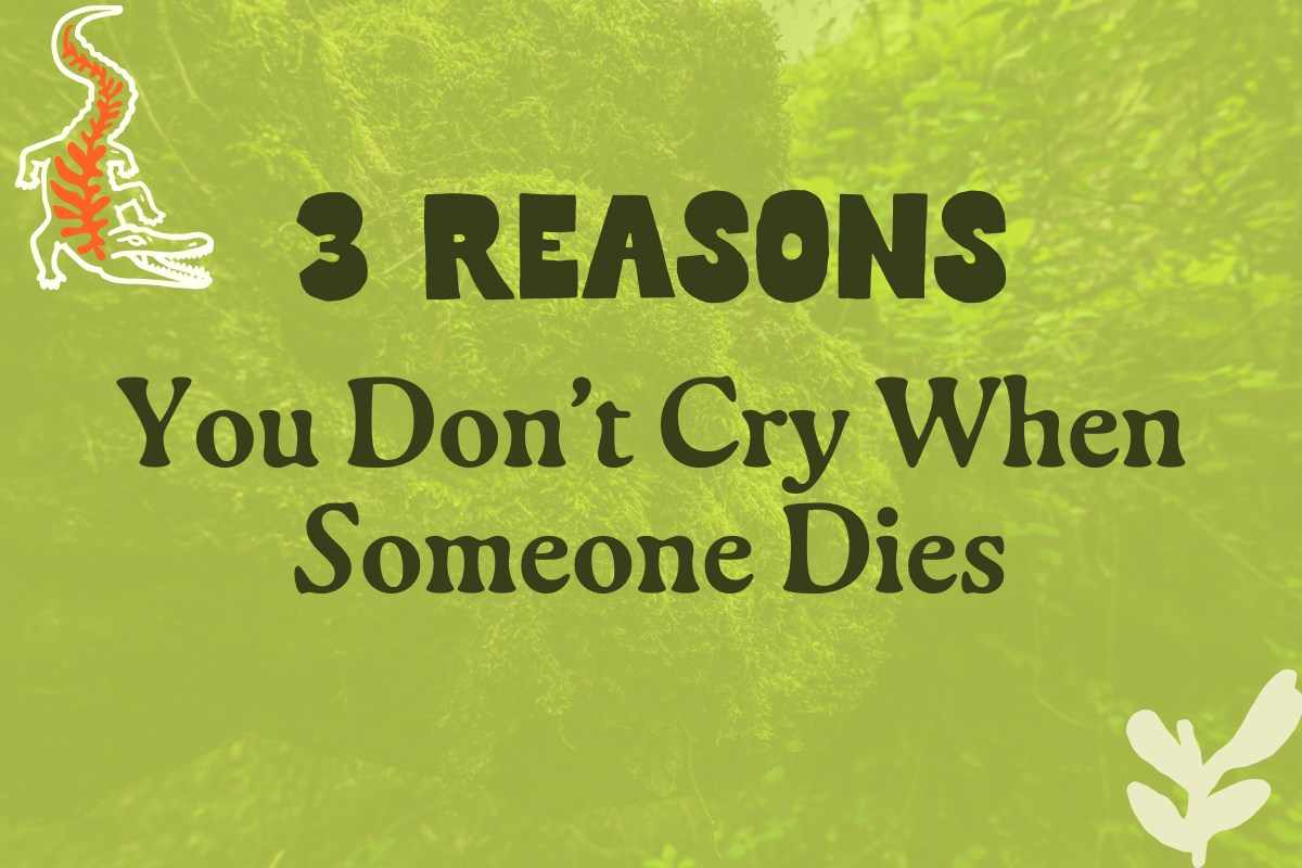 3 Reasons Why You Don’t Cry When Someone Dies