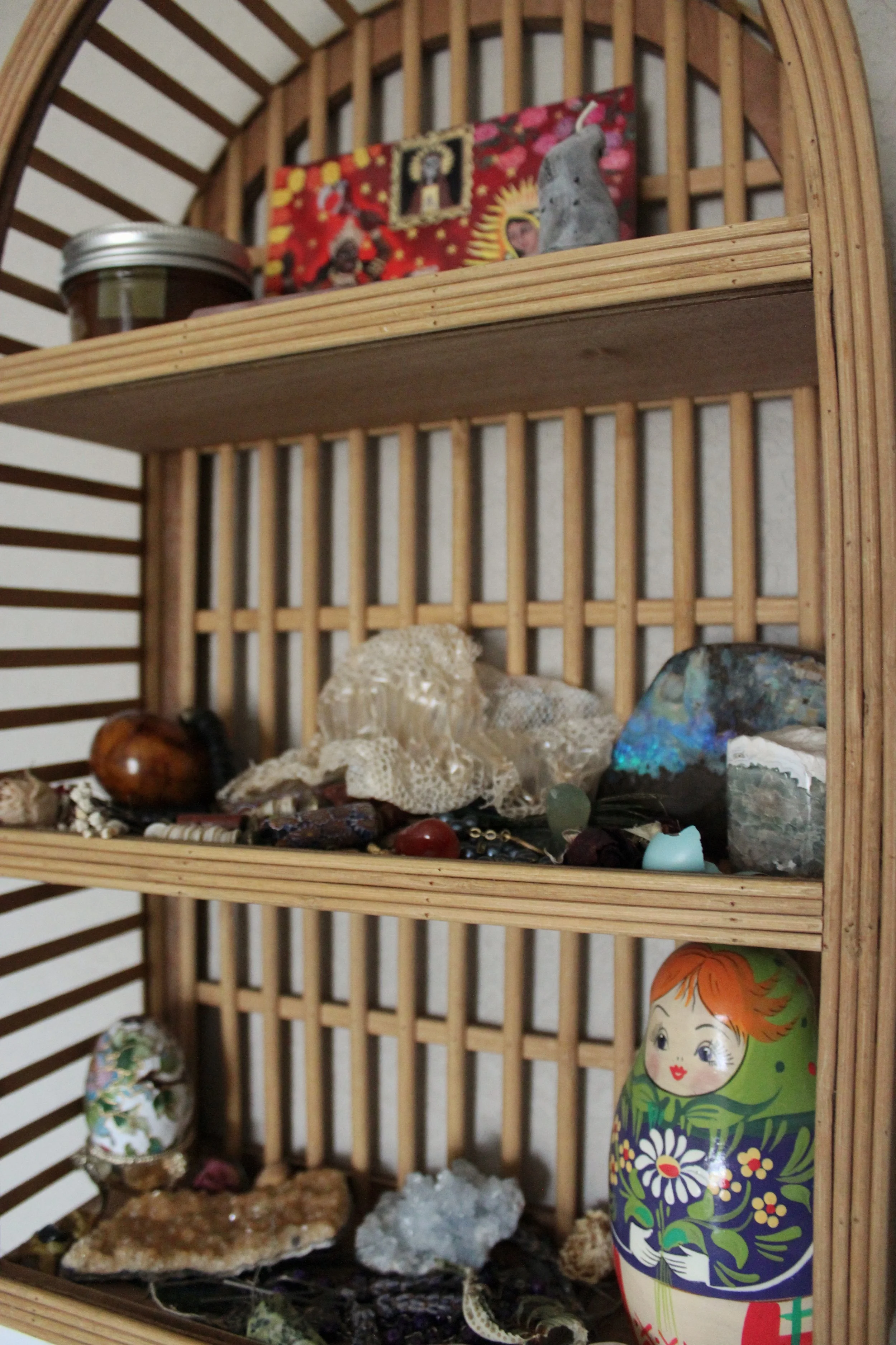 Photo of a wall altar.