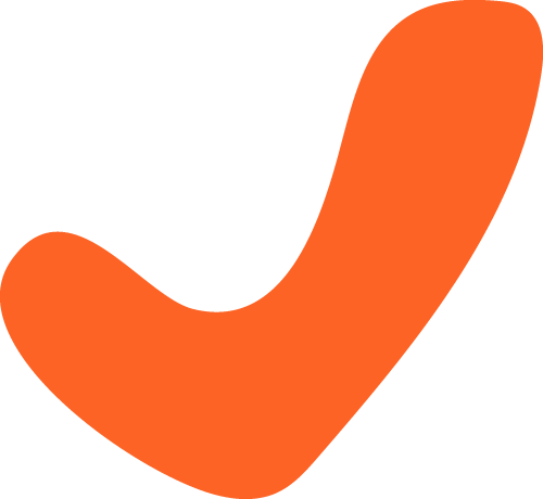 Orange Illustrated Checkmark