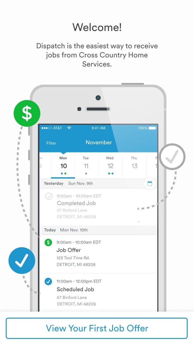 Screenshot of step 1 of a mobile walkthrough