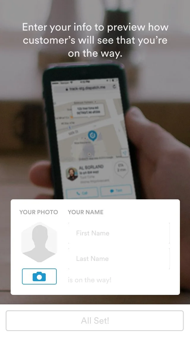Screenshot of step 3 of a mobile walkthrough