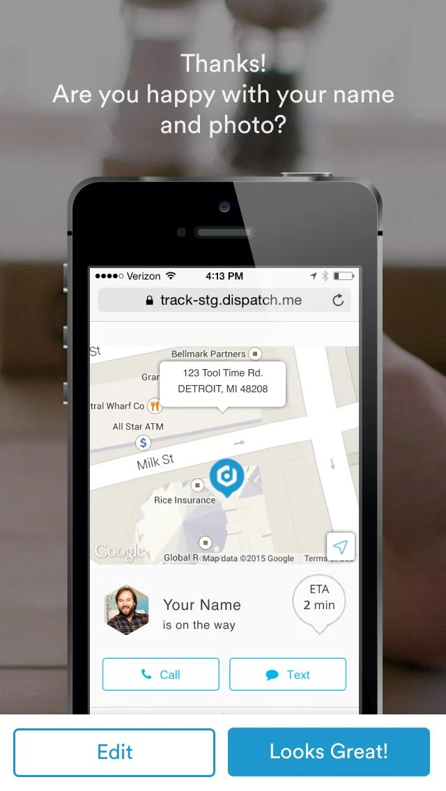 Screenshot of step 4 of a mobile walkthrough