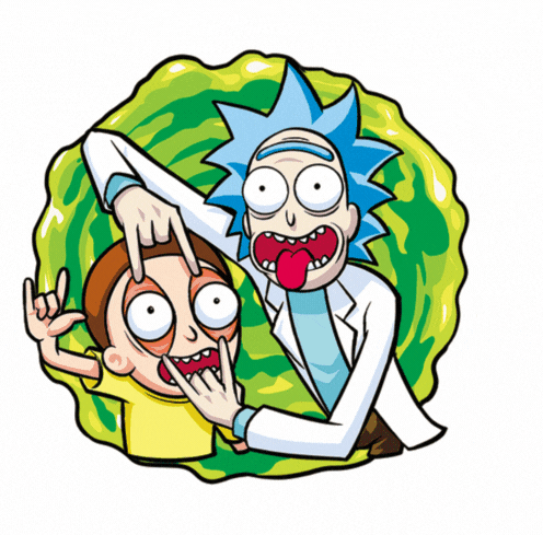 Rick and Morty Motion Sticker