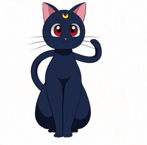 Sailor Moon Cats Motion Sticker