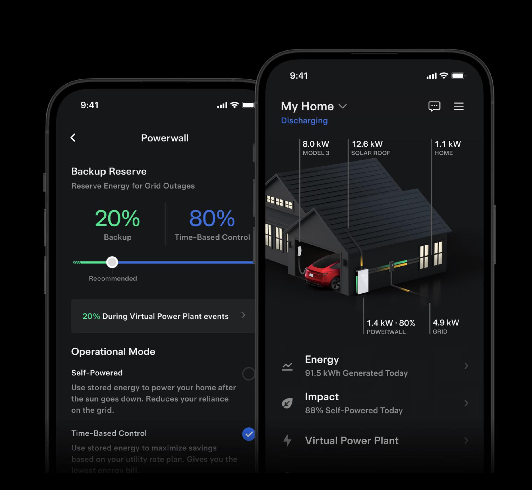tesla Powerwall 3 energy management App on Iphone.