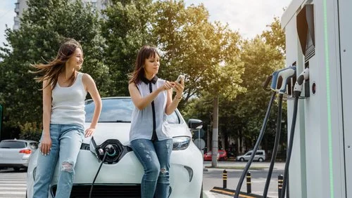 Level 3 DC fast charger for Electric car Naples