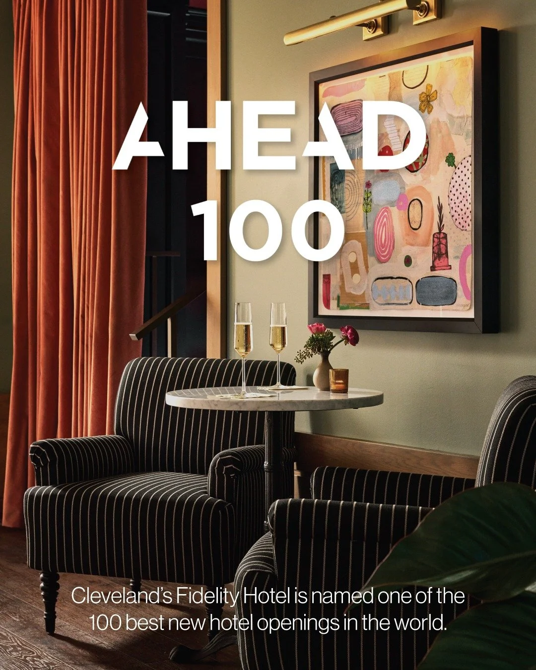 What do they say? "You&rsquo;re known by the company you keep." We&rsquo;re honored that @fidelityhotelcleveland was named one of the Top 100 new hotels of 2025. Thank you to @ahead_awards for the recognition, and congratulations to the rem