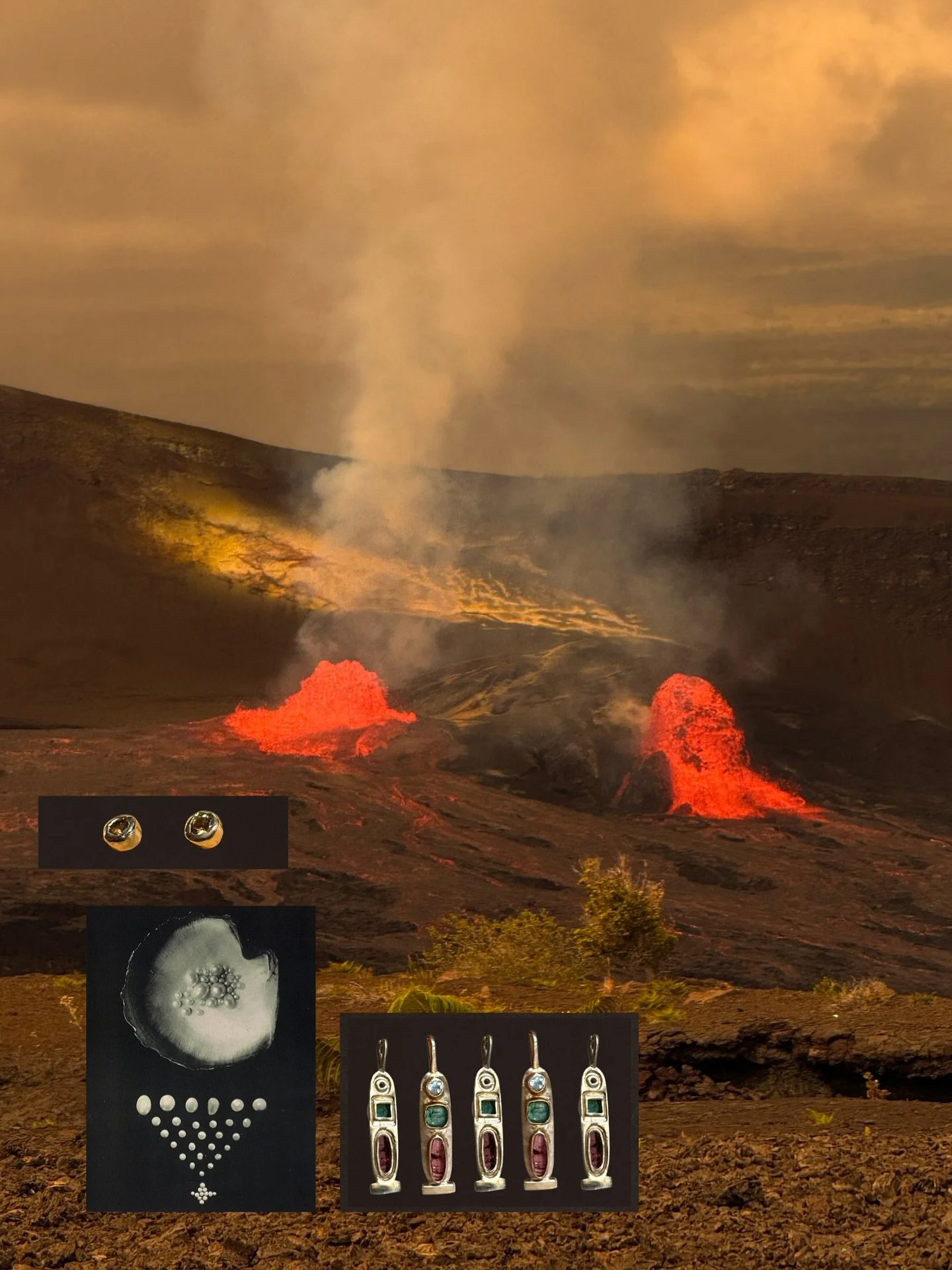 Osiris Everlasting &bull;&bull;&bull; 
~ Faceted Aquamarine, a protective &lsquo;stone of the sea&rsquo; to harmonize the throat chakra, the bridge between mind and body. May truth always be with you. 
~ Blue-ish green tourmaline cabochon to enhance 