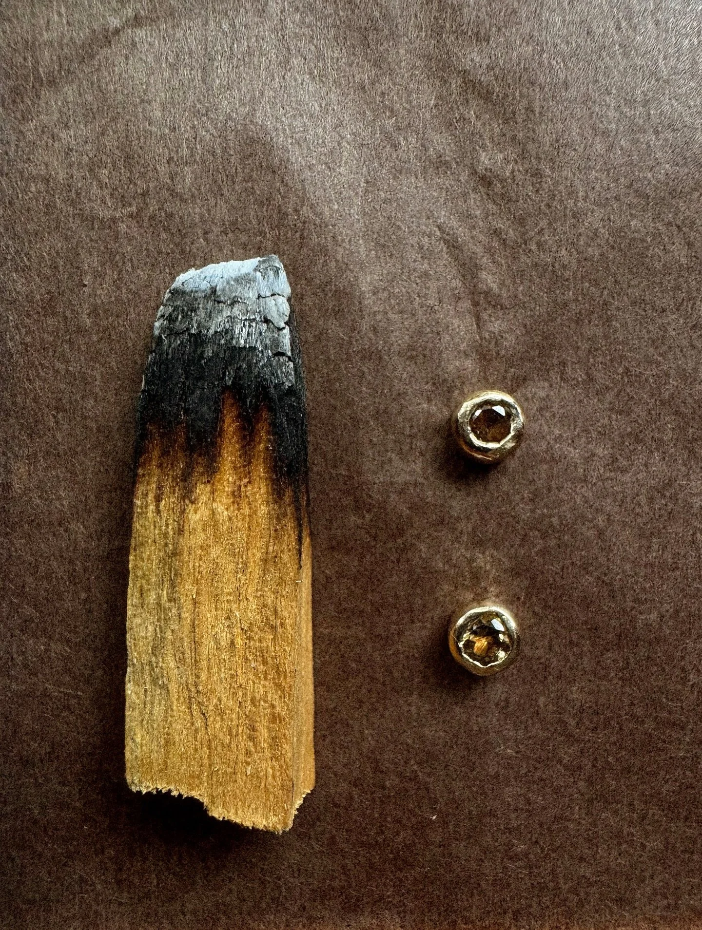 Mixed warm sapphire studs xx