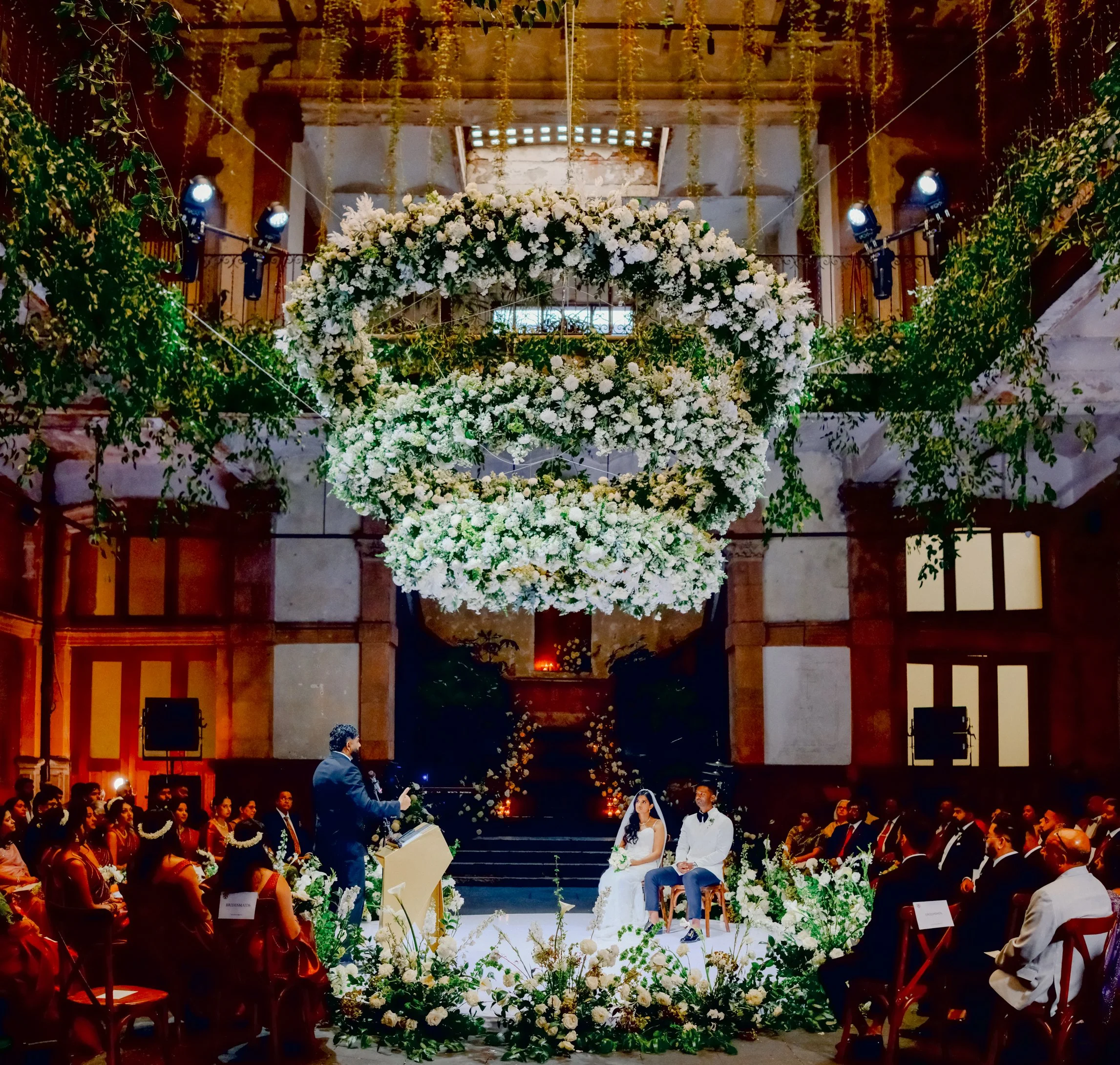 Indian–Western Fusion Wedding at Proyectos Públicos, Mexico City — Designed by Adrianna Orizaga