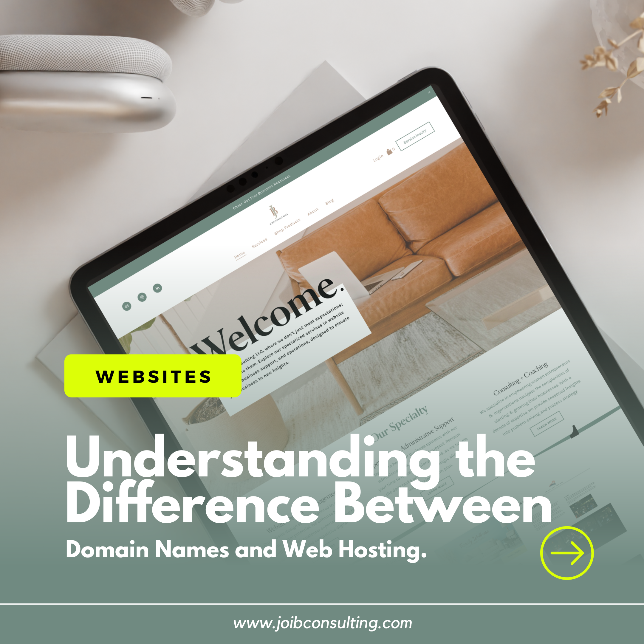 Understanding the Difference Between Domain Names and Web Hosting.