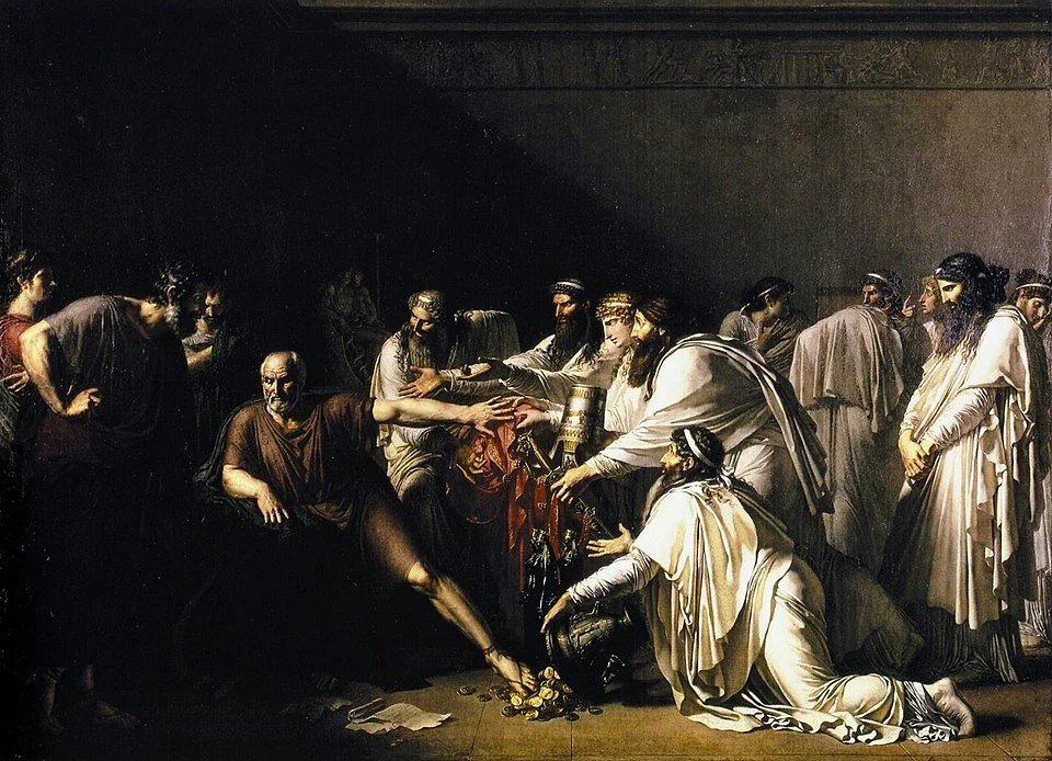 Hippocrates (460 – 370 BCE) refusing the gifts of Artaxerxès