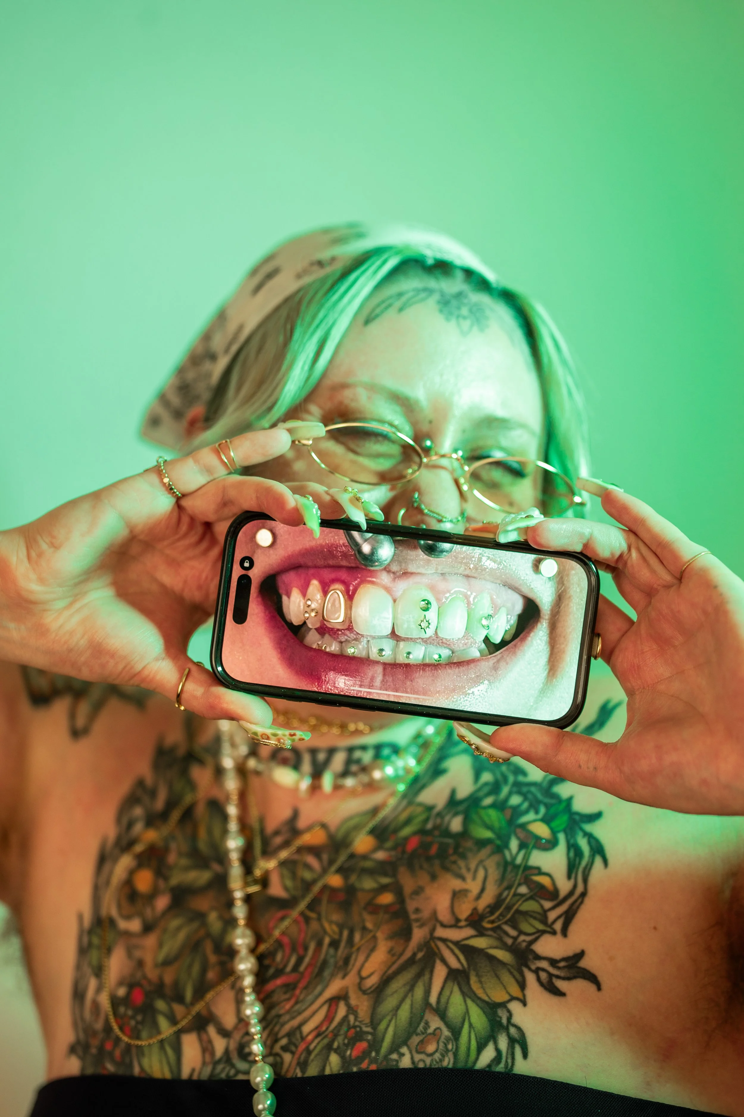 Custom tooth gem set in Portland, OR