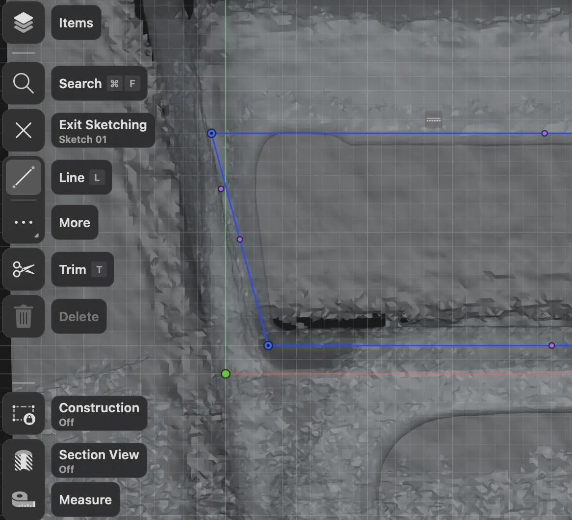 sure scan 3d scan car part in CAD