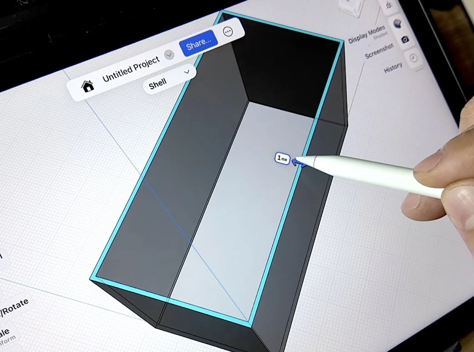 Datsun relay cover shapr3d shell